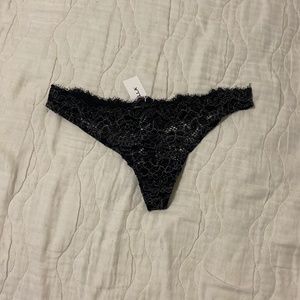 Black sparkly Cosabella thong